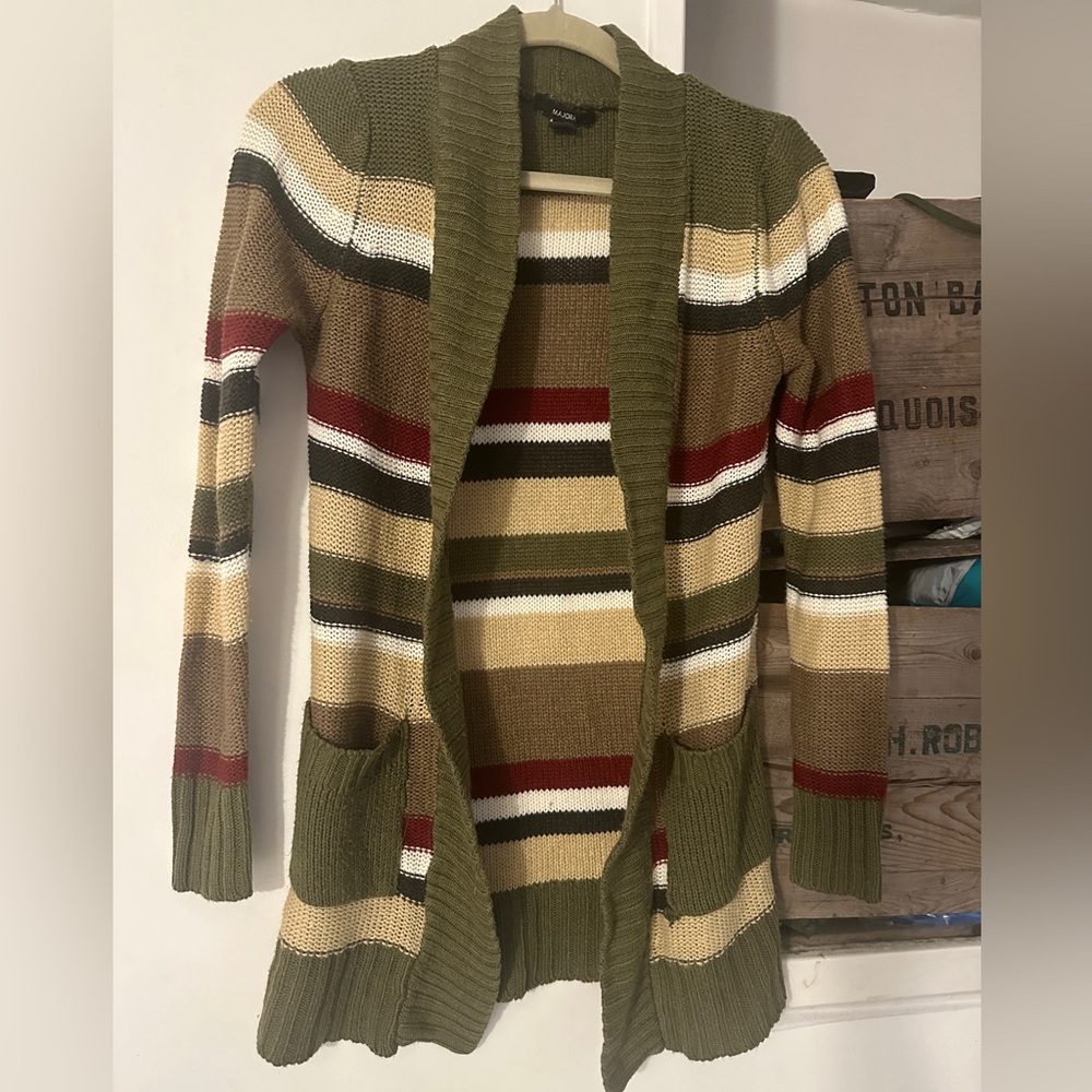 Striped Knit Cardigan Women’s Medium